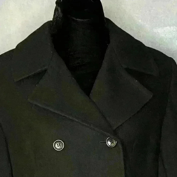Jason Kole Black Wool Peacoat - Picture 9 of 9
